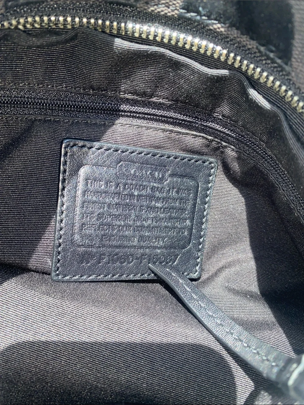 Coach F15067 Black Signature Jacquard Hobo Duffle Bag